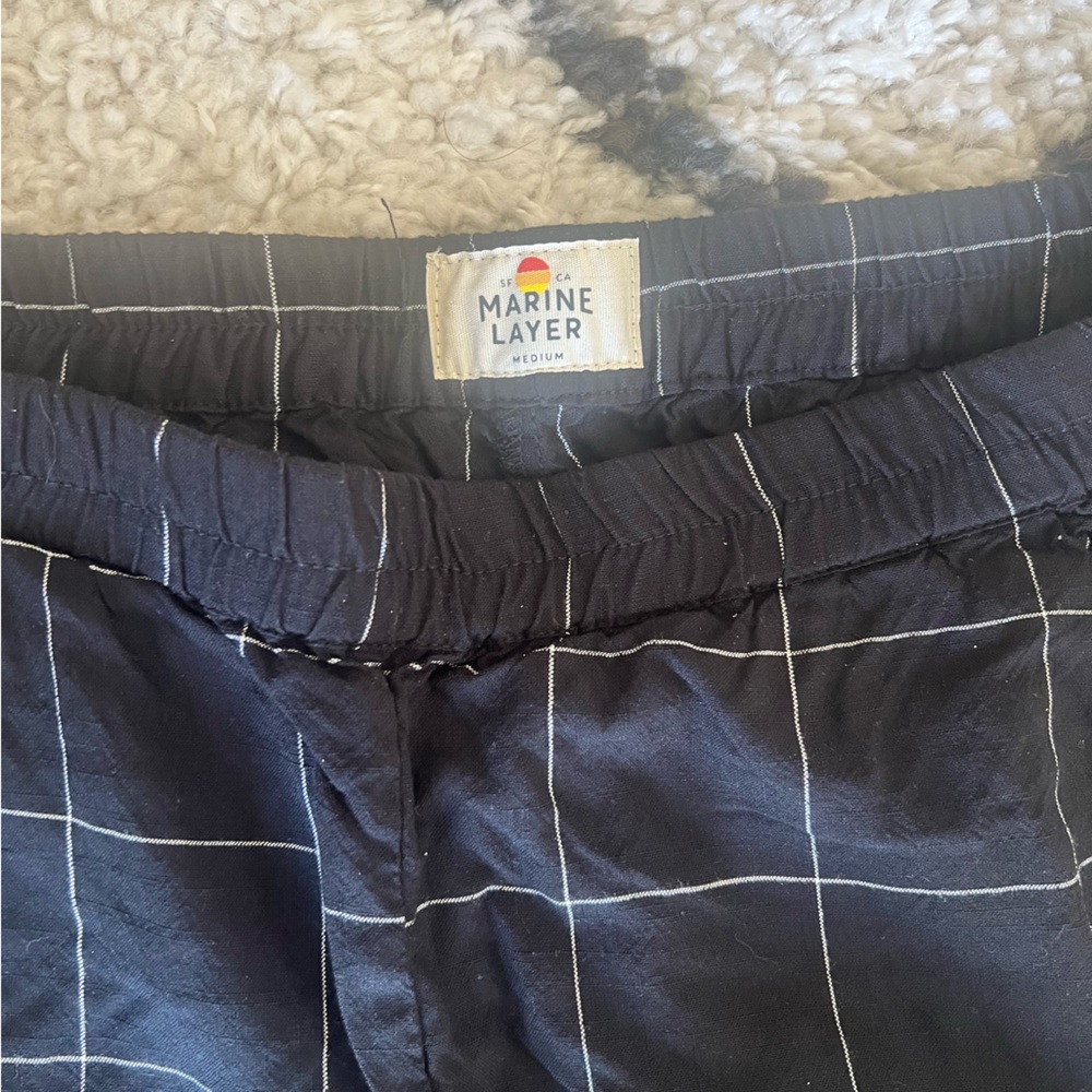 Marine Layer Women’s Windowpane Pants - Picture 2 of 3